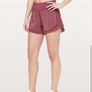 Lululemon Over &Above Train Short in Misty Merlot. No tag size 6 great condition